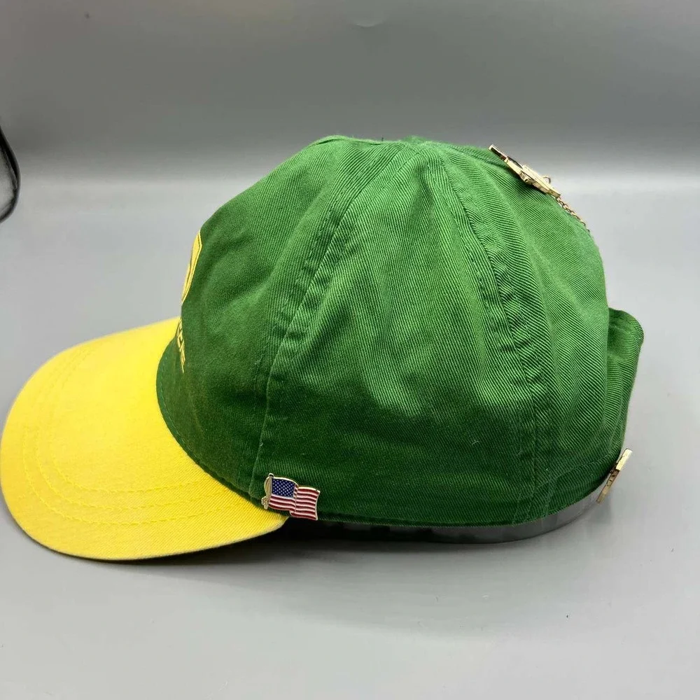 John Deere Hat Youth Green Yellow‎ Snap Back Cap with Pins